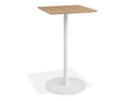 Roku High Bar Teak Table - White