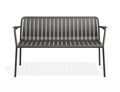 Roku Garden Bench 125cm - Charcoal