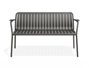 Roku Garden Bench 125cm - Charcoal