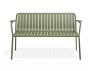 Roku Garden Bench 125cm - Eucalyptus Green