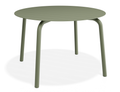 Roku Round Dining Table 120cm - Eucalyptus Green