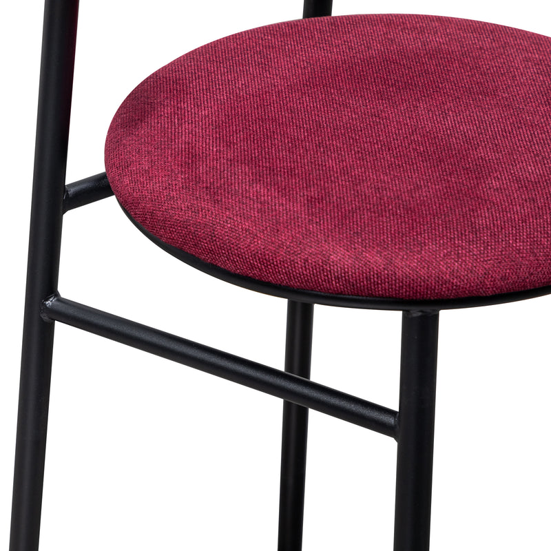 Burgundy Kitchen Stool