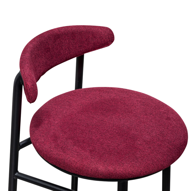 Burgundy Kitchen Stool