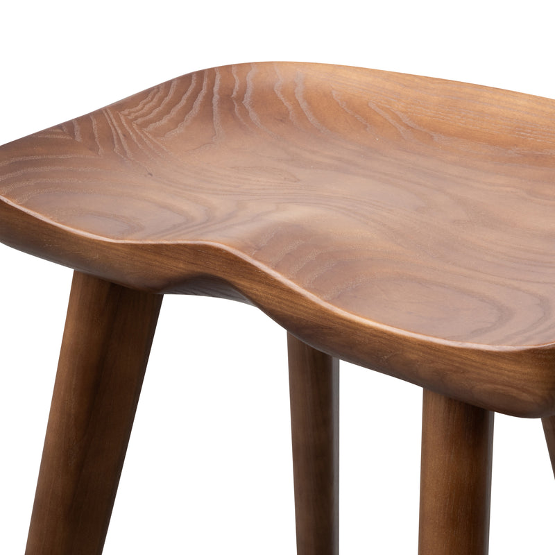 Solid Wood Kitchen Stool Moulded