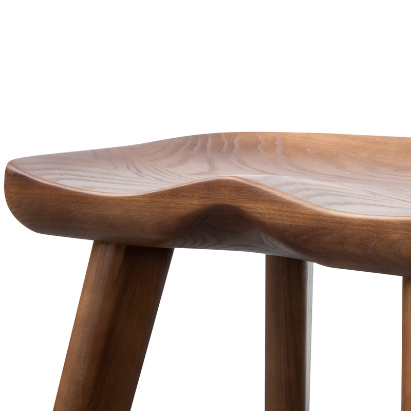 Solid Wood Kitchen Stool Moulded