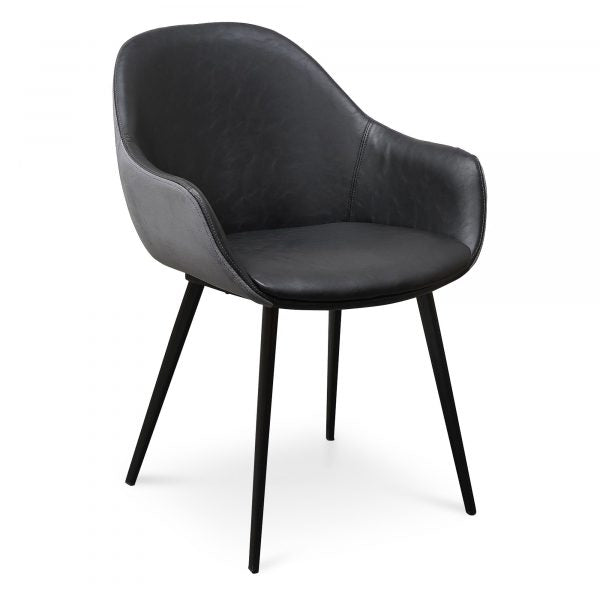 Black & Velvet Dining Chair