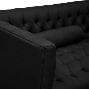 Black 3 Seater Sofa